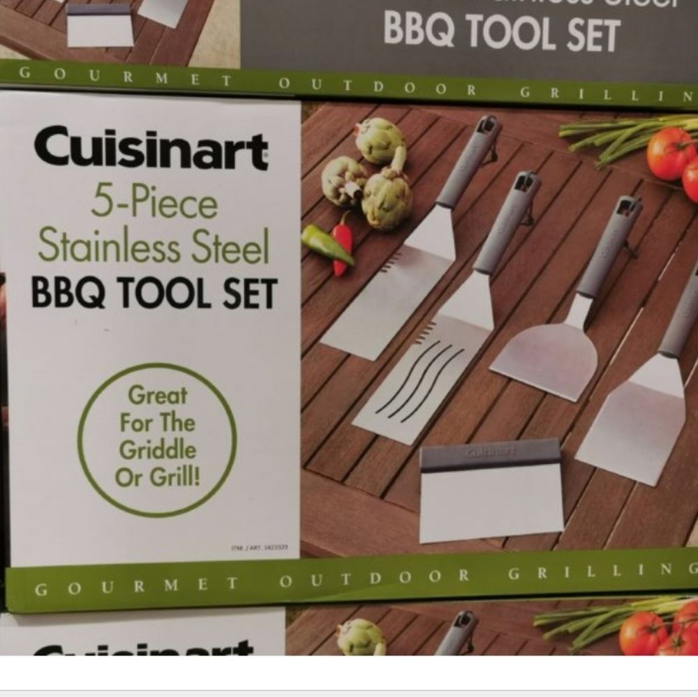Cuisinart 5-piece Stainless Steel BBQ Tool Set, gift idea